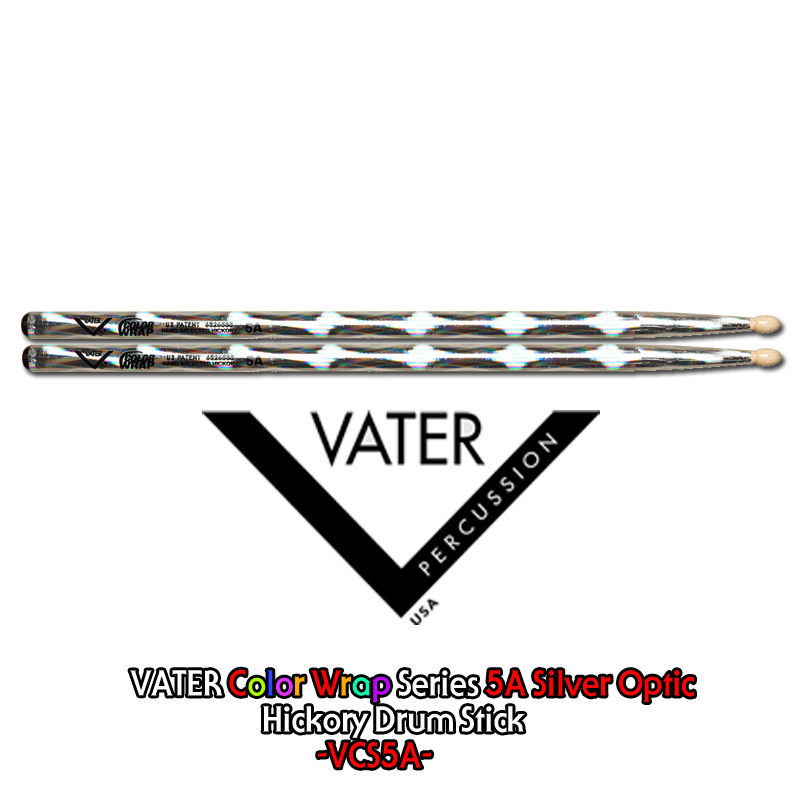 [★드럼채널★] Vater Color Wrap Series -5A Silver Optic- /VCS5A